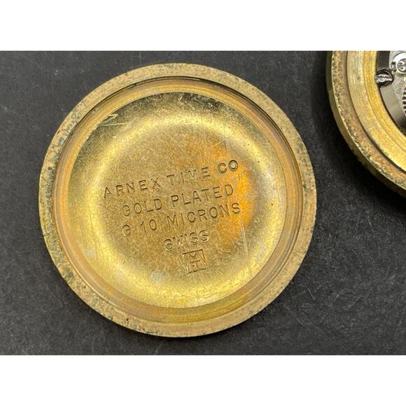 Arnex Pedre 17 Jewel Pendant Watch Incabloc Swiss Made Gold Plated 10 Microns - Picture 10 of 11